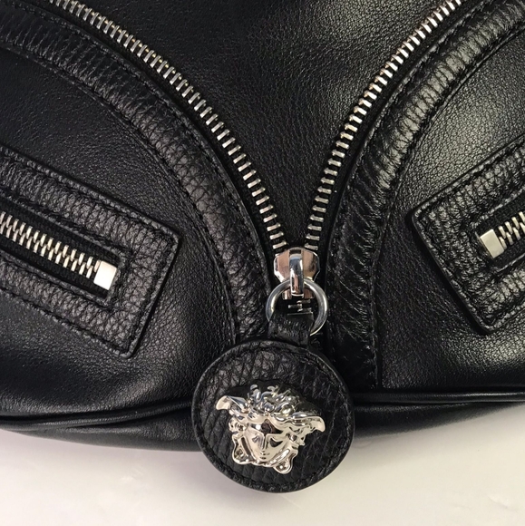 New 💯  Authentic Versace Moto Leather Belt Bag - Picture 17 of 17